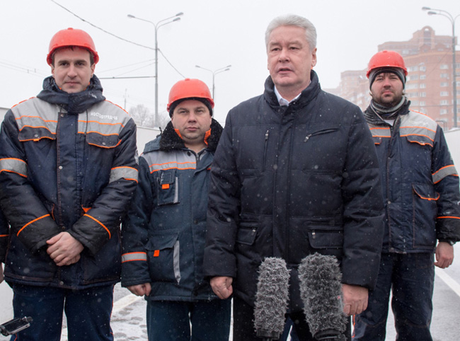 Собянин объявил о завершении реконструкции и благоустройства Большой Академической улицы